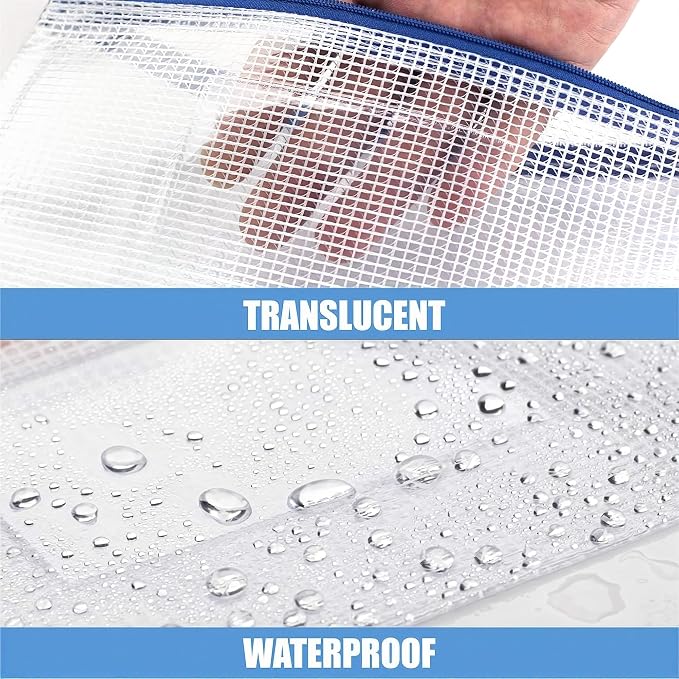 Sooez 24 Pack Mesh Zipper Pouch Bags - Image 3