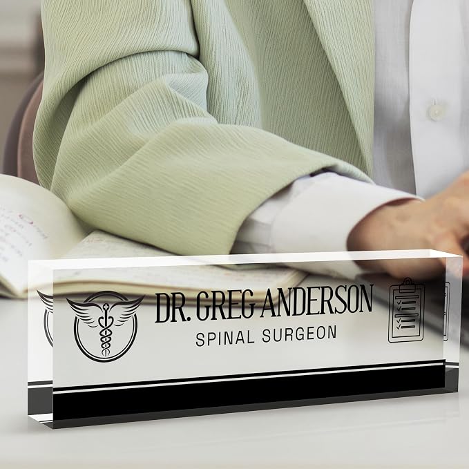 Desk Name Plate Personalized, Doctor Name Plate - Image 3