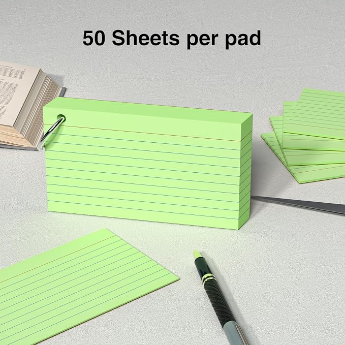 250 Count Green Index Cards 3x5 Inch - Image 4