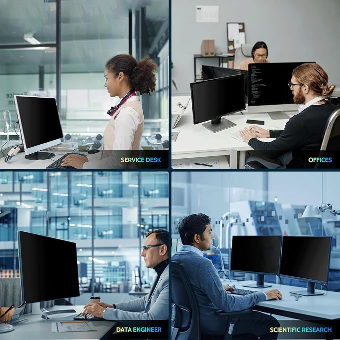 Peslv 25 Inch Privacy Screen for Computer Monitor 16:9 Aspect Ratio, Eye - Image 7