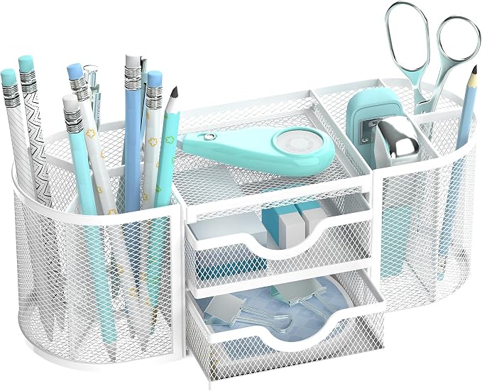 SUPEASY Mesh Desk Organizer, Desk Organizers and Accessories, Pen Holder by SUPEASY