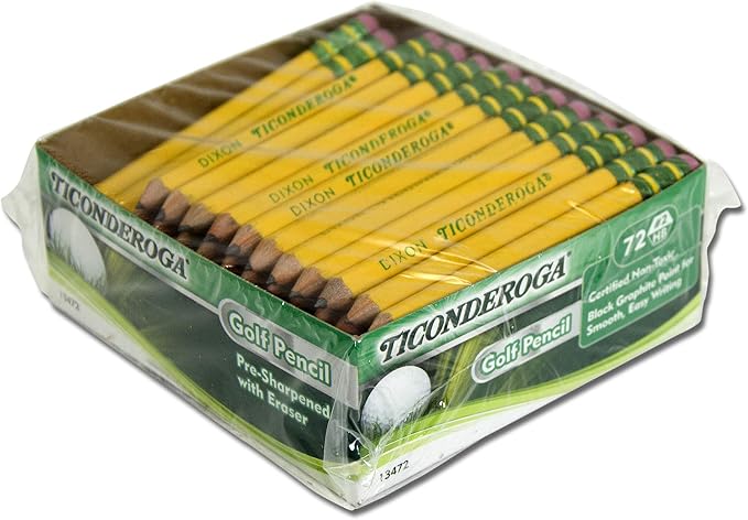 Ticonderoga Golf Pencils, #2 HB Soft, Pre-Sharpened - Image 4
