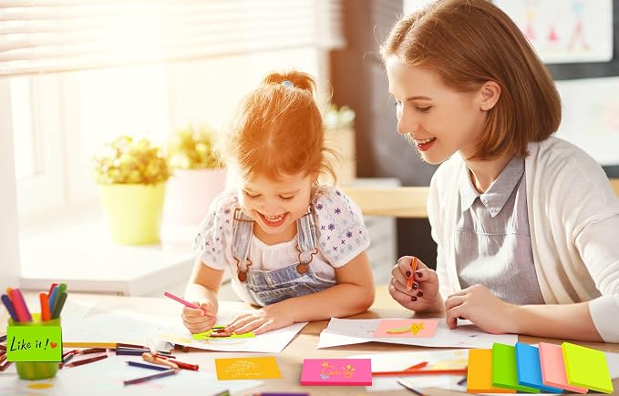 Sticky Notes 3x5 in, Bright Colors Strong Adhesive Post, Suitable - Image 7
