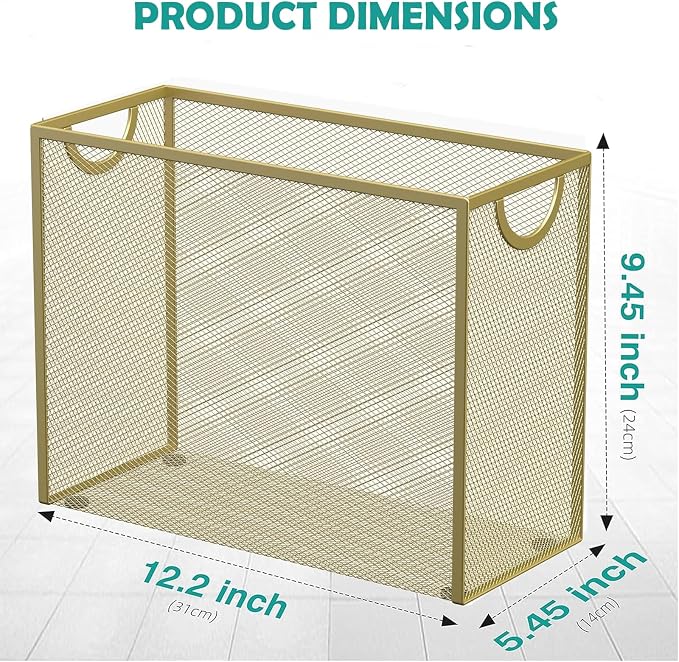 Sinboun Hanging File Organizer Letter-Size File Holder Filing Box Includes 5 - Image 2