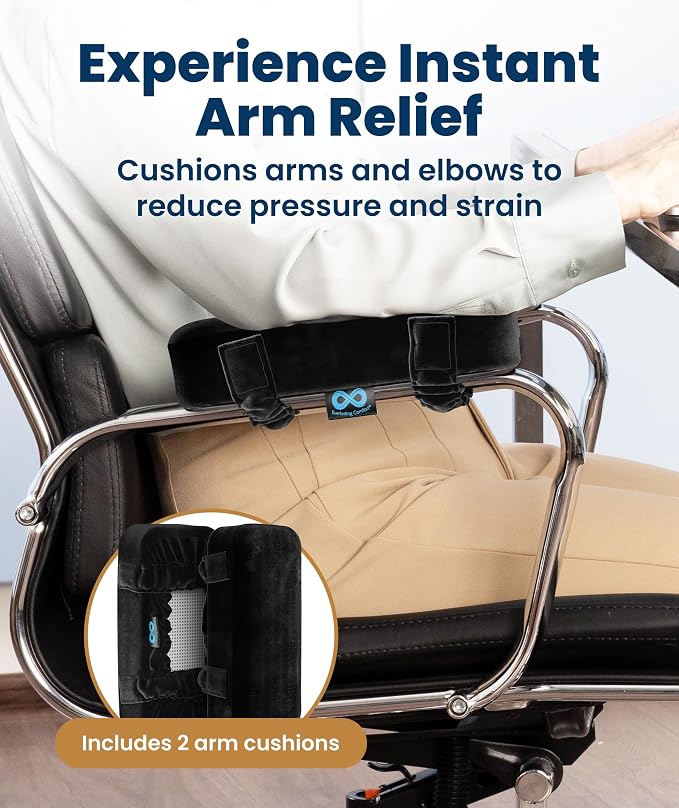 Elevate Series by Everlasting Comfort Office Chair & Wheelchair Arm Pads - Image 2
