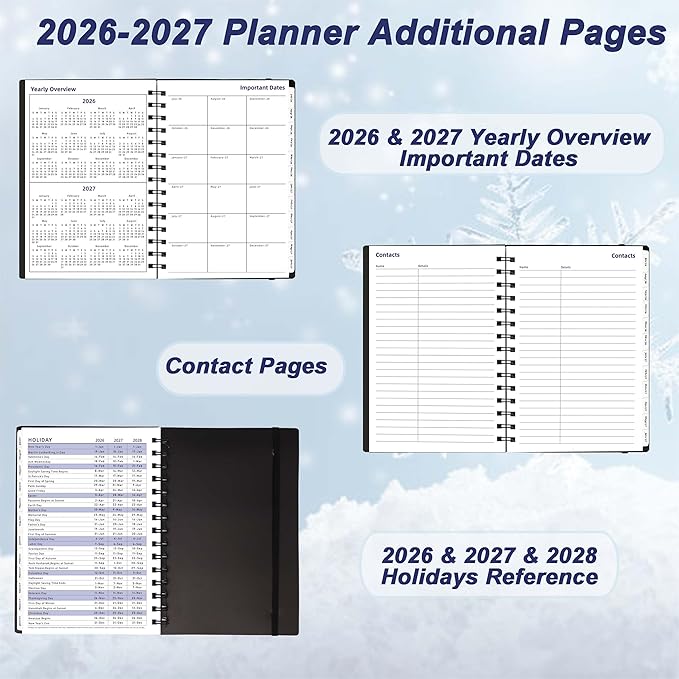 Day Planner 2026-2027, 2026 Planner Weekly and Monthly, from Jul 2026-Dec 2027 - Image 4