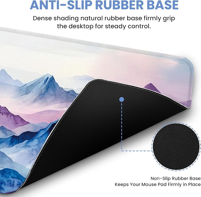 Large Mouse Pad for Desktop, Cute Desk Mat Pad Protector for Work & Gaming - Image 3