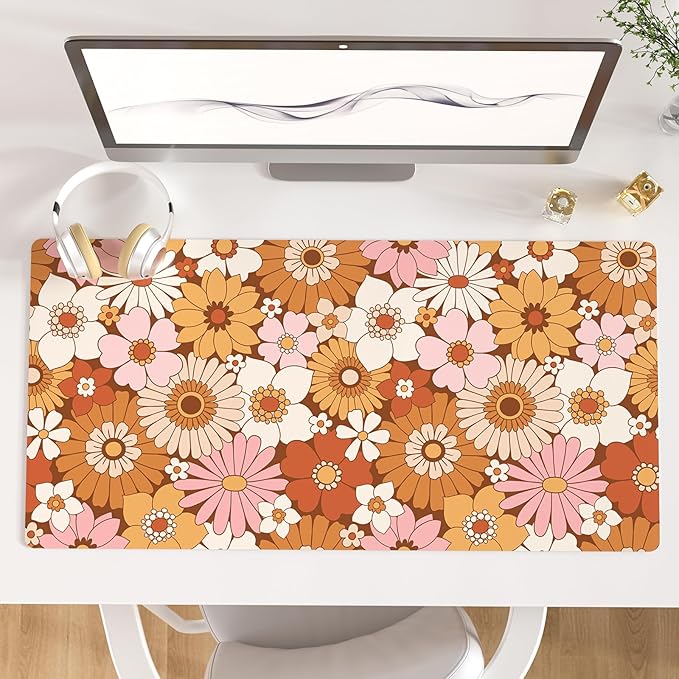 Colorful Star Large Mouse Pad, PU Leather Waterproof Desk Mat, Computer Gaming by ColorfulStar