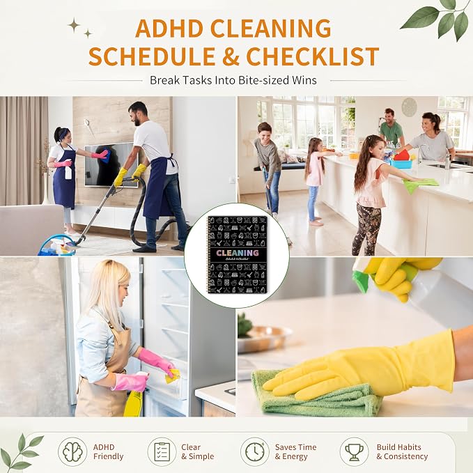 60-Week ADHD Cleaning Planner for Adults & Teens – Stress-Free Cleaning - Image 8