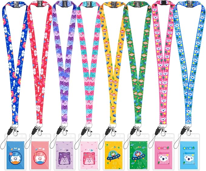8-Pack Asssorted Cute Cartoon Lanyards by WEZEBEL