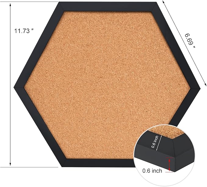 Facilife 4 Packs Cork Board, Corkboards - Image 7