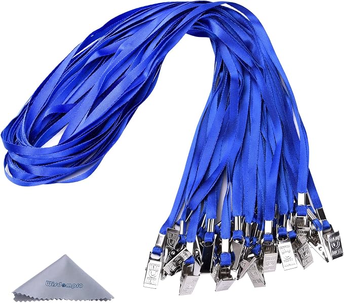 Wisdompro Lanyard with Bulldog Clip, 30 Pack of 17 inch Flat Nylon Neck Lanyard - Image 8