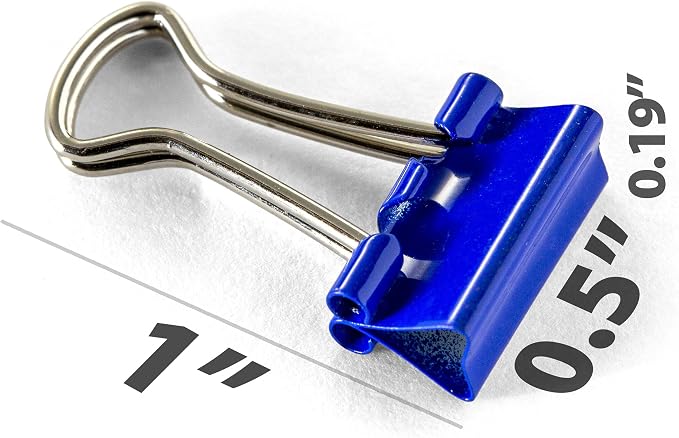 Officemate Micro Binder Clips, 100 Clips per Tub - Image 3