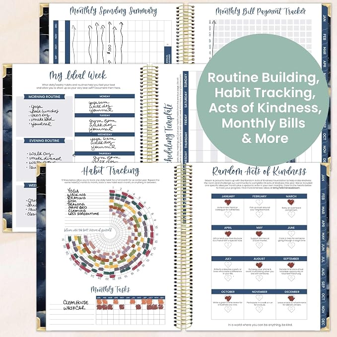 bloom daily planners 2026 Hardcover Calendar Year Goal & Vision Planner - Image 6