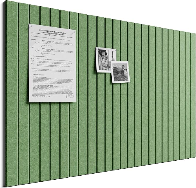 Bumusty Large Cork Board Alternative-36 x 24" Felt Bulletin Board Tiles by BUMUSTY