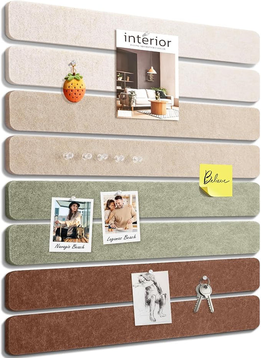 Small Cork Bulletin Board Tiles, Felt Wall Decor and Office Desk Accessories by faainit