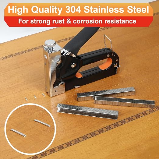 20 Guage 304 Stainless Steel T/50 Staples, 4 Sizes:2688pcs | 5/16" - Image 4