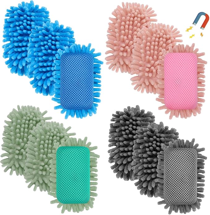 Jspupifip 12 Pcs Dry Erase Shag Eraser Microfiber Shag Whiteboard Eraser - Image 8