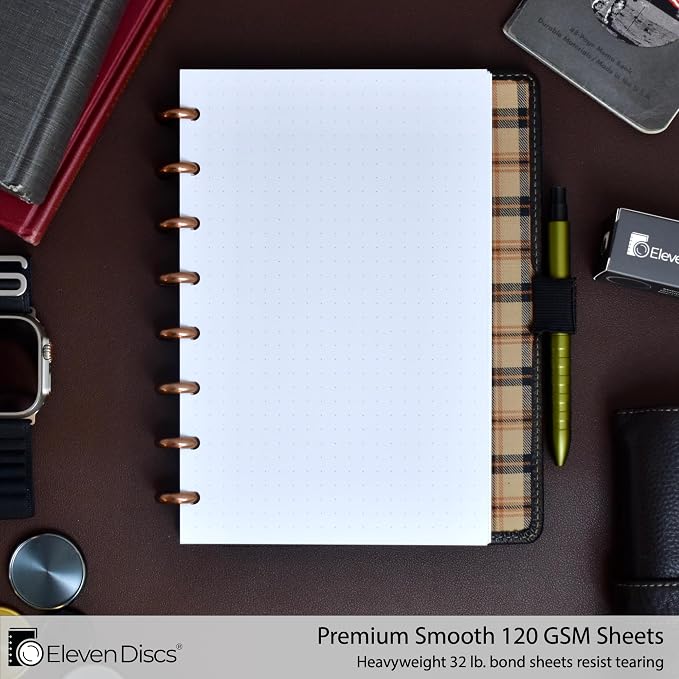 Eleven Discs Discbound Paper, Junior Size Pure Dot Grid Sheets - Image 2