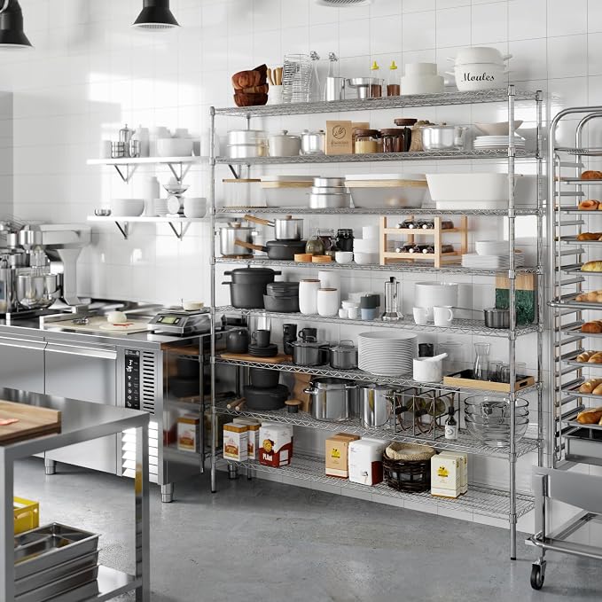 Regal Altair 14" Deep x 72" Wide x 86" Height Wire Shelving Kit | 8-Tier | NSF - Image 2