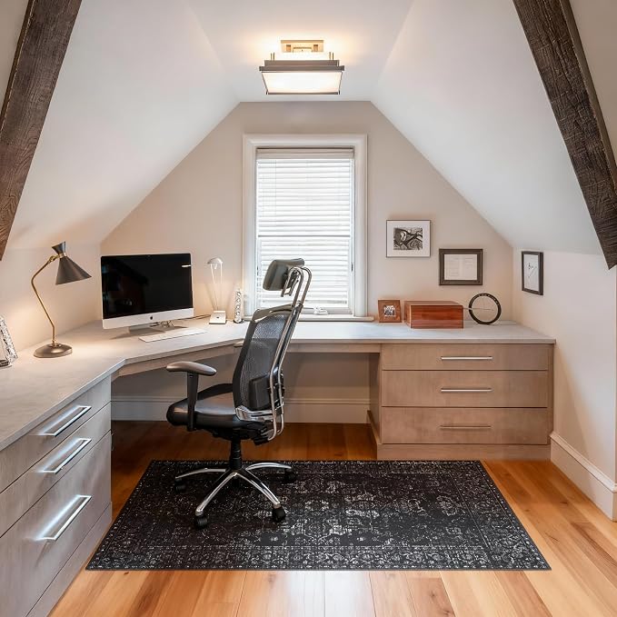 Office Chair Mat for Hardwood Floor, Non-Slip Under Desk Mat for Rolling Chair - Image 2