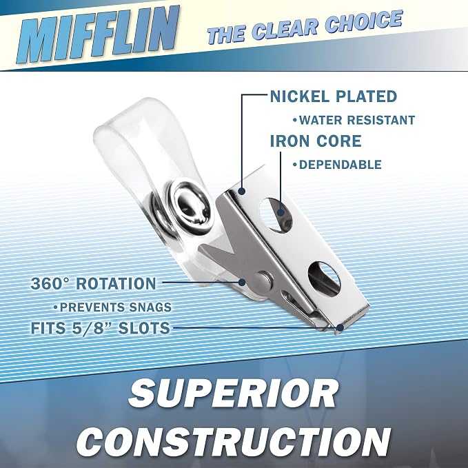 Mifflin-USA Vertical Plastic Card Holder - Image 3