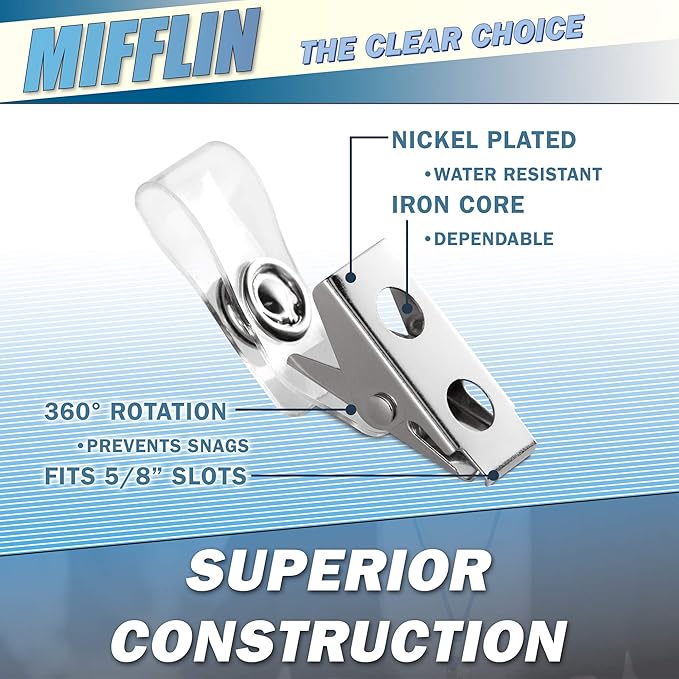 Mifflin-USA Horizontal Plastic Card Holder - Image 2