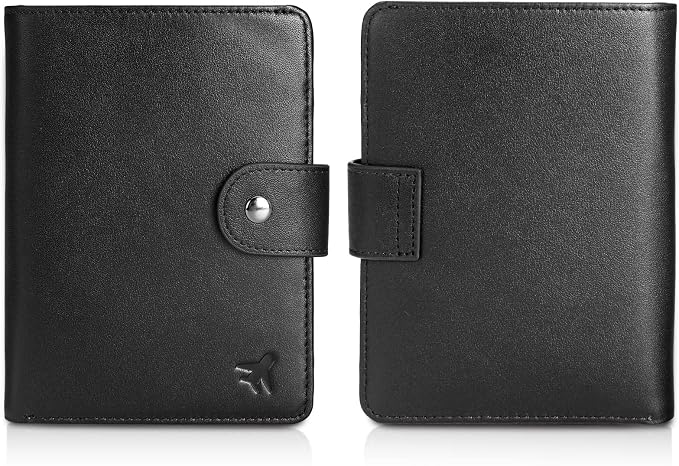 Polare Luxury RFID Blocking Leather Passport Holder Travel Wallet - Image 5