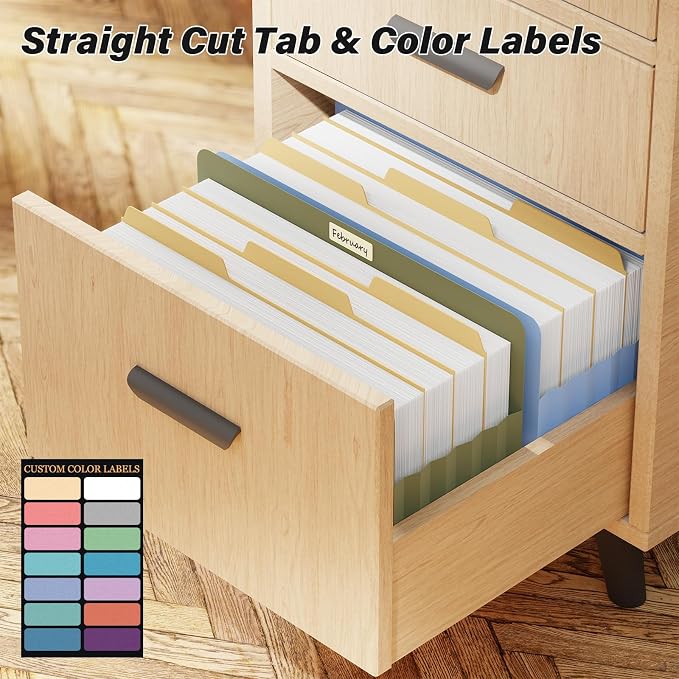 Ansook Legal Size Expanding File Folders, 6 Pack Large Capacity 5.25" - Image 4