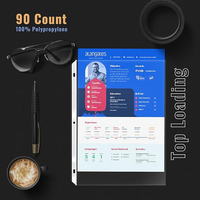 Better Office Products 90 Count Sheet Protectors, 100 Percent Poly Sheet - Image 4