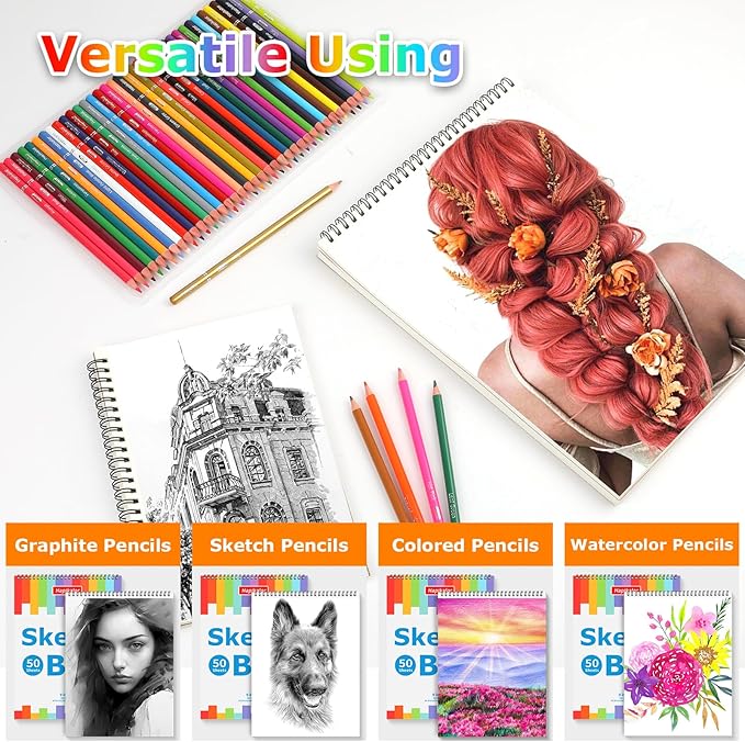 Drawing Pad for Kids, Sketch Pads 50 Sheets, Drawing Paper for Kid 9-12 - Image 3