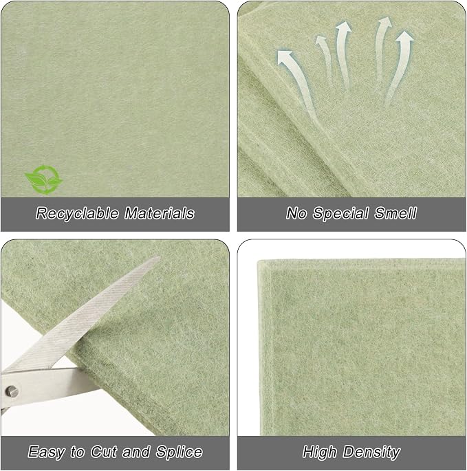 Thboxes Large Cork Board 28" x 19", 6 Pack Felt Wall Tiles - Image 5