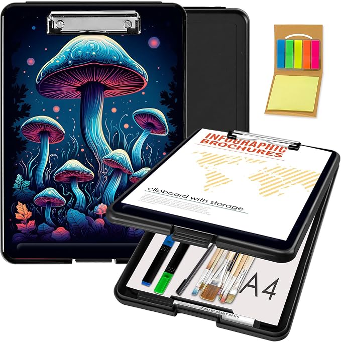 Clipboard with Storage, Office Supplies Nursing Clipboards Folder with Pen by CAPAUNVDA