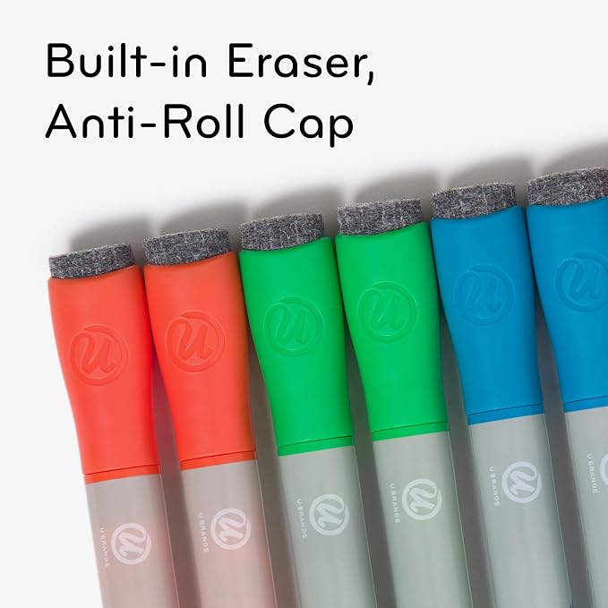 U Brands Bold Tip Liquid Glass Whiteboard Markers - Image 4