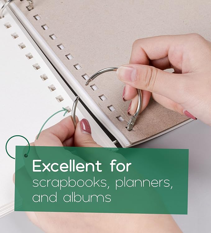 Mr. Pen- Loose Leaf Binder Book Rings, 2 Inch, 20 Pack | Metal Binder Rings - Image 6