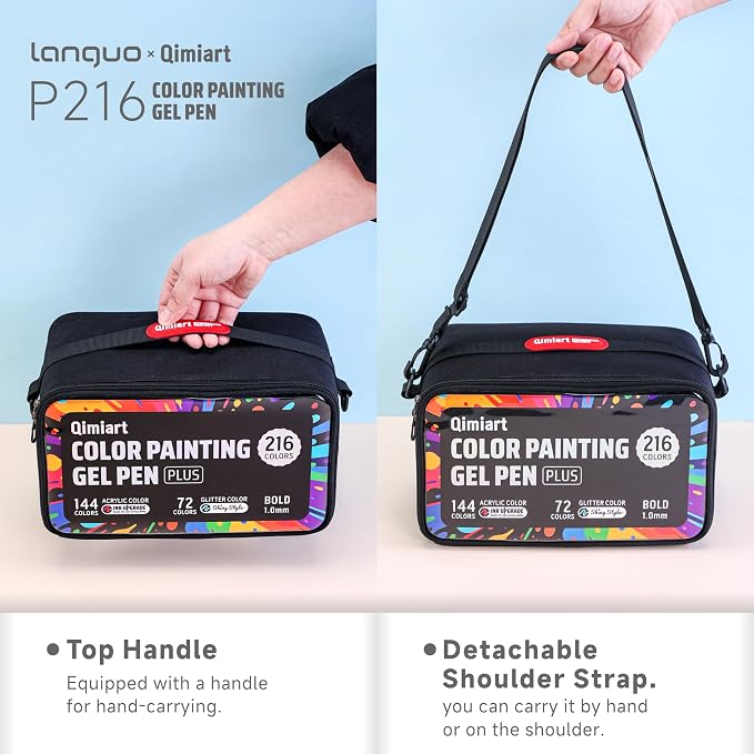Languo 216 Colors Acrylic Gel Pens - Image 6