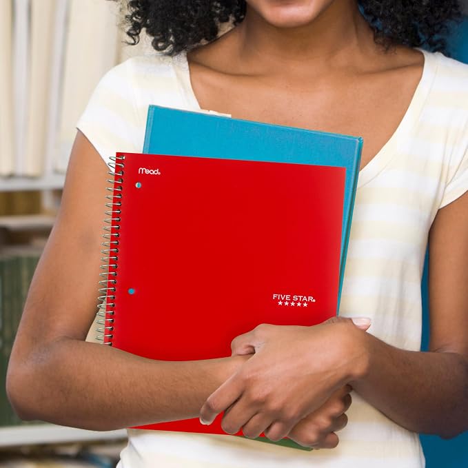 Five Star Spiral Notebook + Study App, 3 Subject, College Ruled Paper, 8-1/2" x - Image 7
