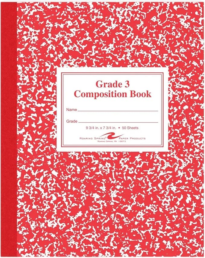 Roaring Spring Paper Products Composition Book, Grade 3 Ruled, 50 Sheets by RoaringSpringPaperProducts