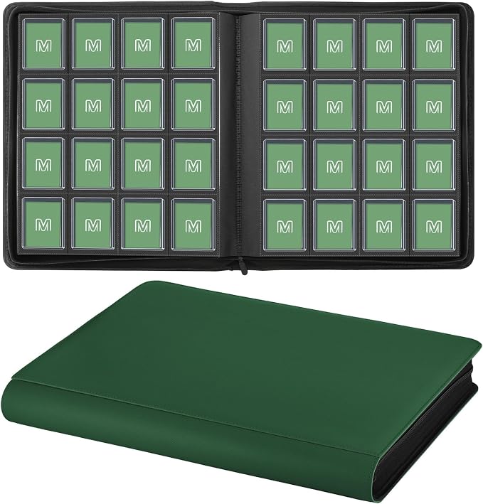 16 Pocket Toploader Binder, Holds 640 Top Loaders, Top Loader Binder by MOSLA