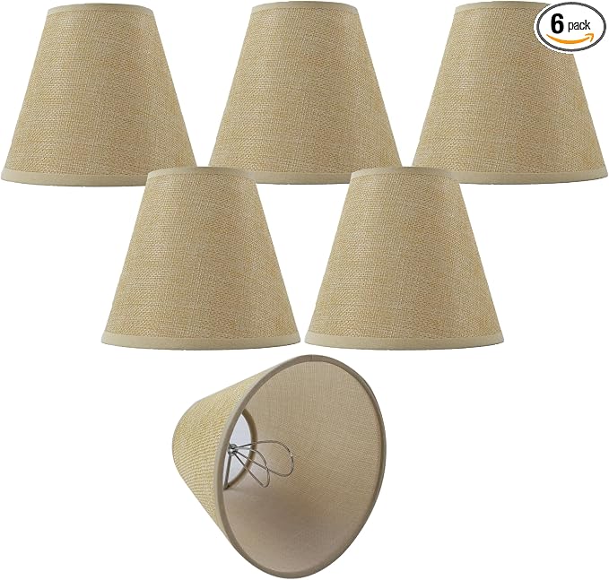 TAaMTYH small lamp shade chandelier shades set of 6，Fabric Lampshade by Unknown