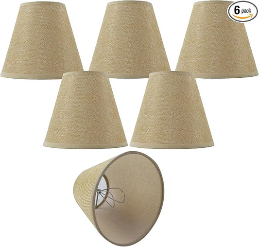 TAaMTYH small lamp shade chandelier shades set of 6，Fabric Lampshade by Unknown