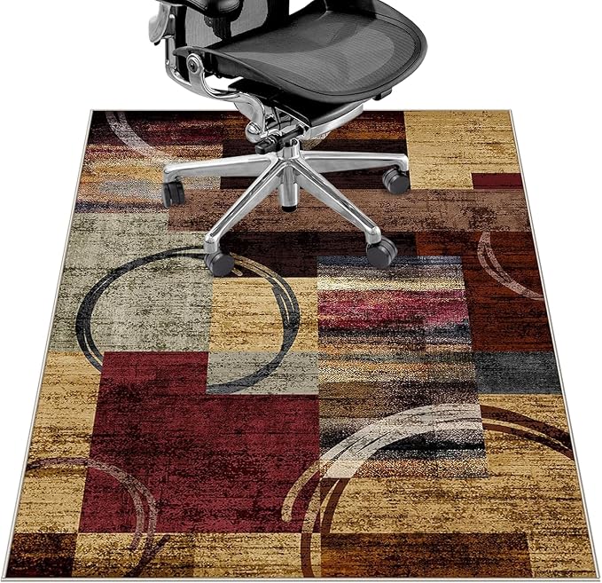Office Chair Mat for Hardwood Floor&Tile Floor, Under Desk Rug for Rolling by LreedyMat