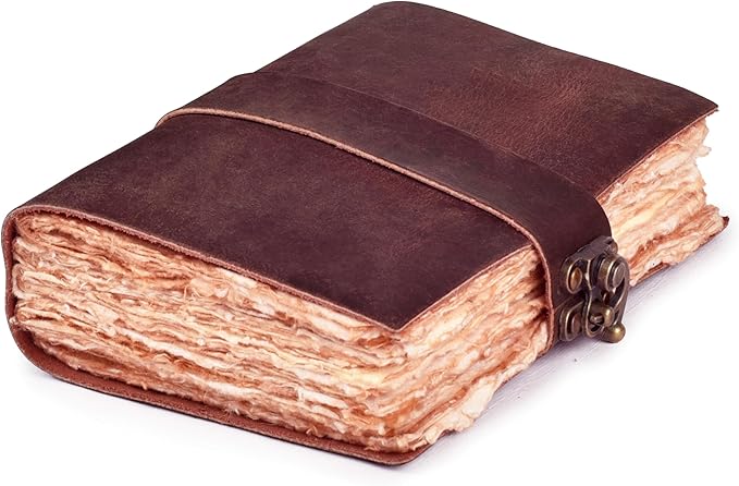 LEATHER VILLAGE Leather Bound Vintage Journal by LeatherVillage