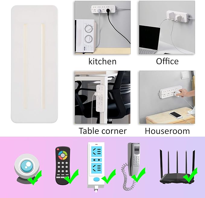 Self Adhesive Power Strip Holder 4 Pack - Image 8