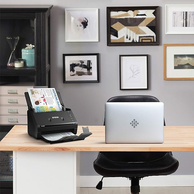 Epson Workforce ES-400 II Color Duplex Desktop Document Scanner for PC and Mac, with Auto Document Feeder (ADF) and Image Adjustment Tools, ES-400 II-DeskLoop Office