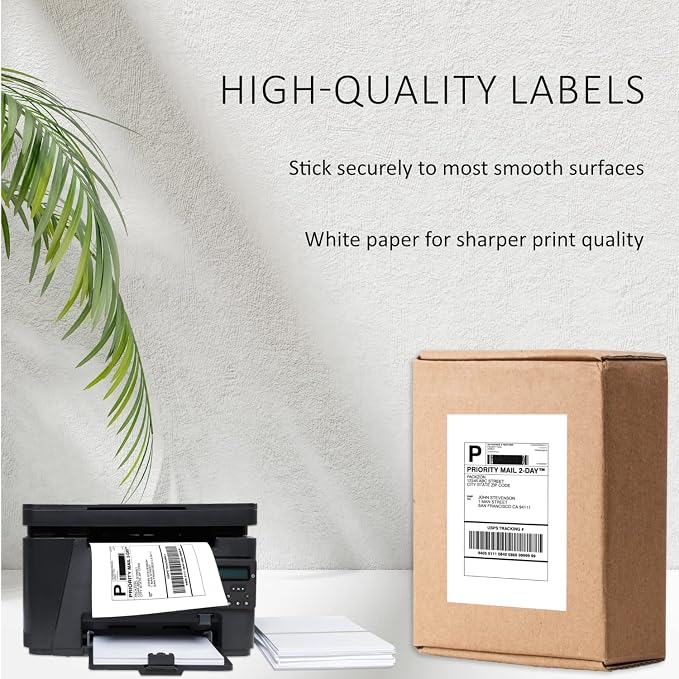 Shipping Labels with Self Adhesive, Square Corner, - Image 2