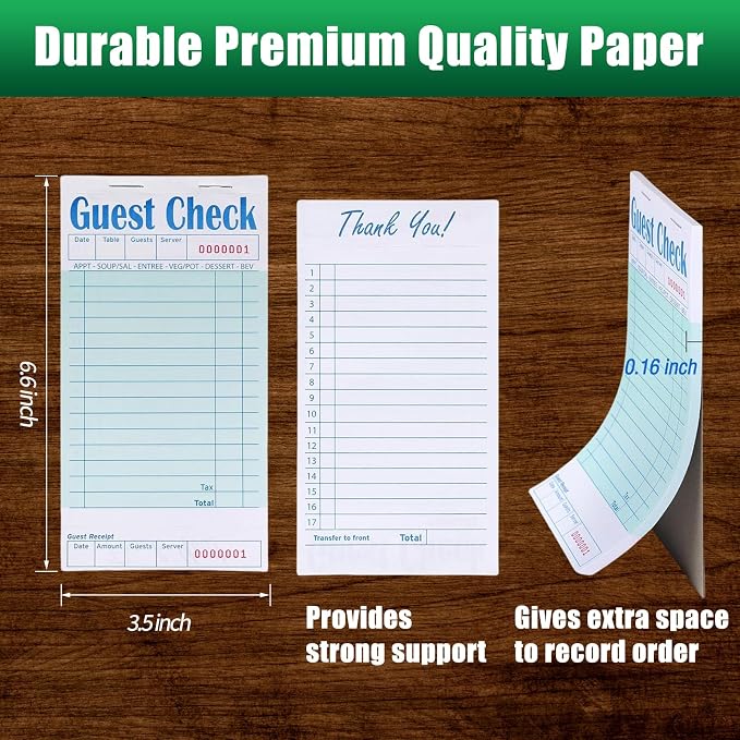 Guest Check Books 6 Pack, Guest Checks - Image 3