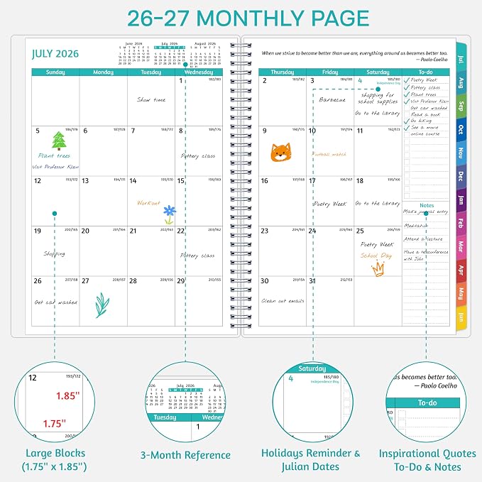 GoiUnlt Teacher Planner 2026-2027, JUL. 2026 – JUN. 2027, Lesson Planner - Image 3