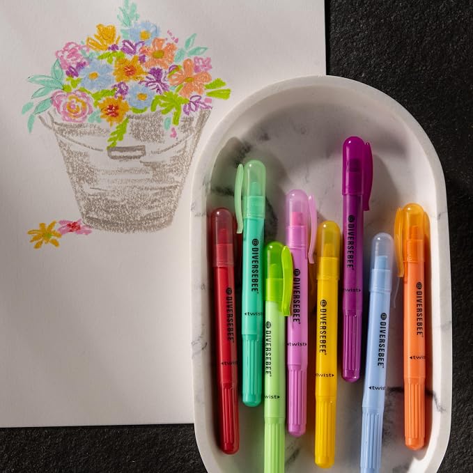 DIVERSEBEE Bible Highlighters and Pens No Bleed, 8 Pack Assorted Colors Gel - Image 8