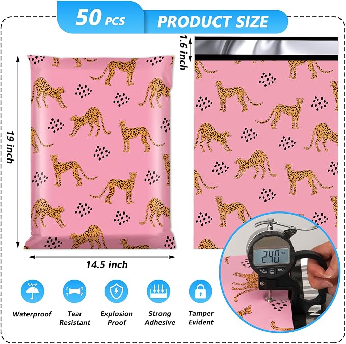 Poly Mailer 14.5x19 Inch 50 Pcs, Waterproof and Tear-Resistant Shipping Bags - Image 2